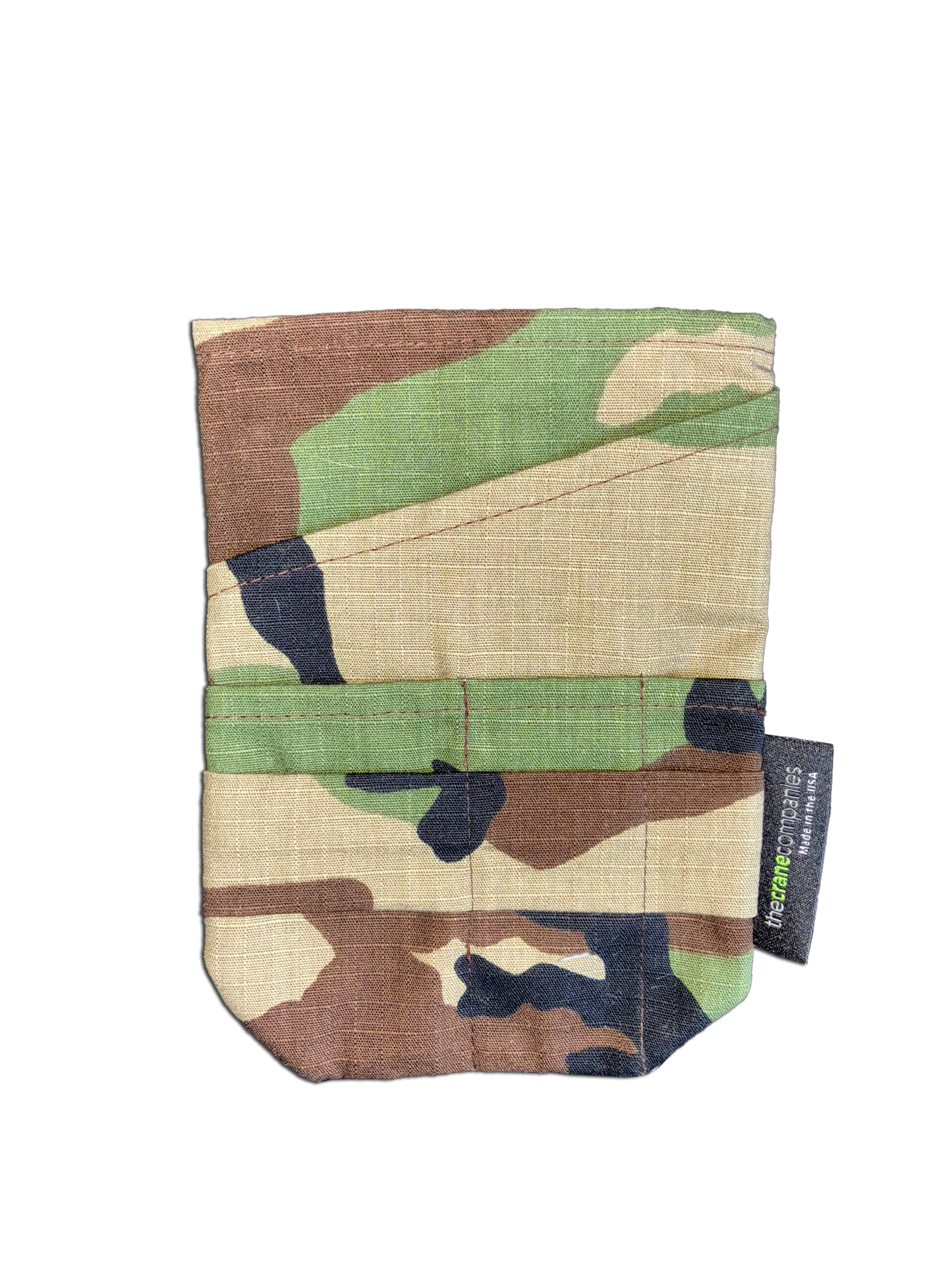Woodland Camouflage Ripstop Fabric Pocket