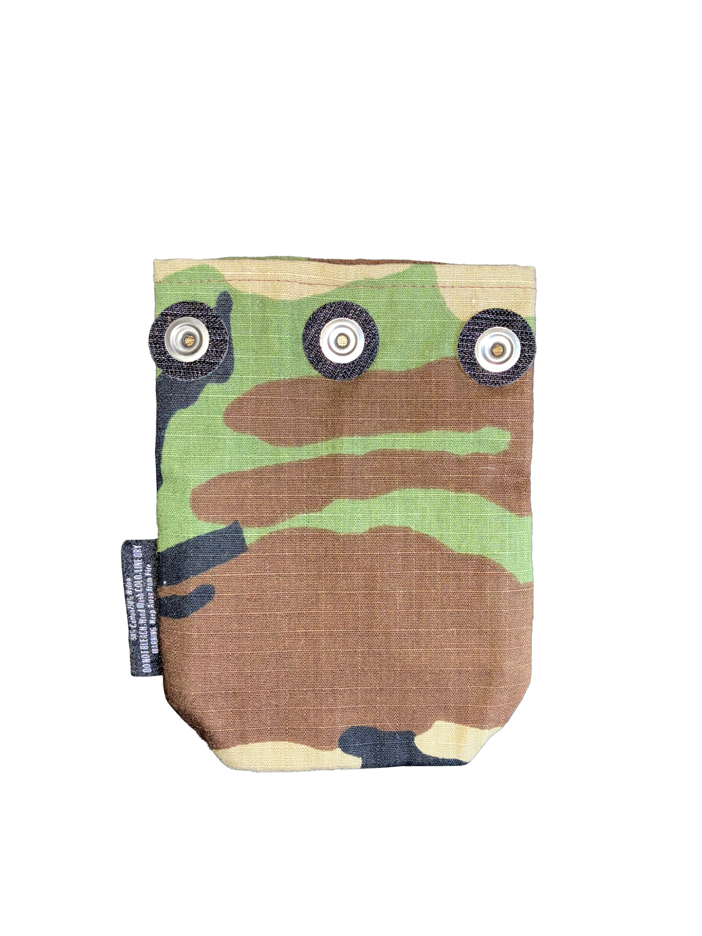 Woodland Camouflage Ripstop Fabric Pocket