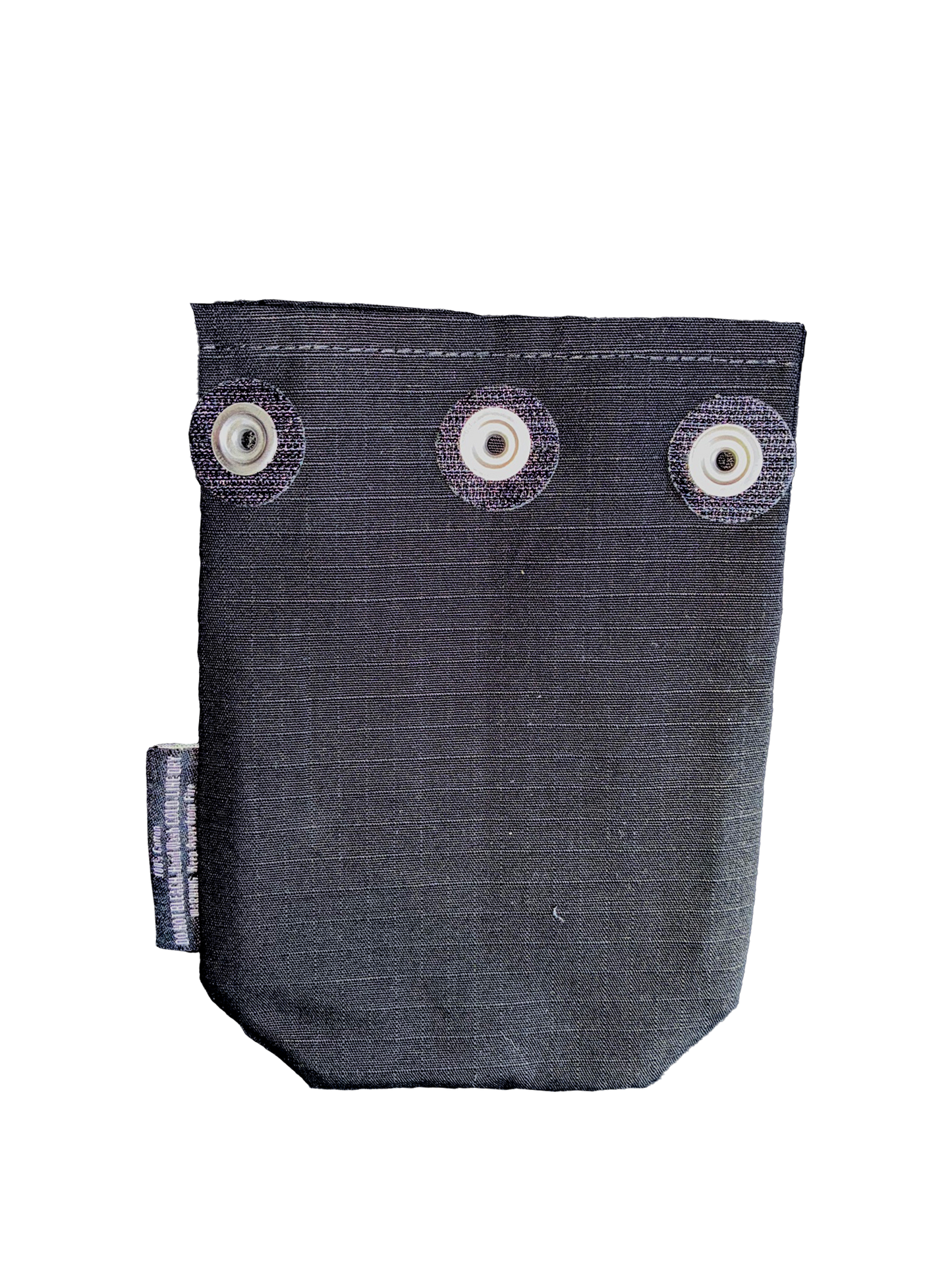 Black Ripstop Fabric Pocket