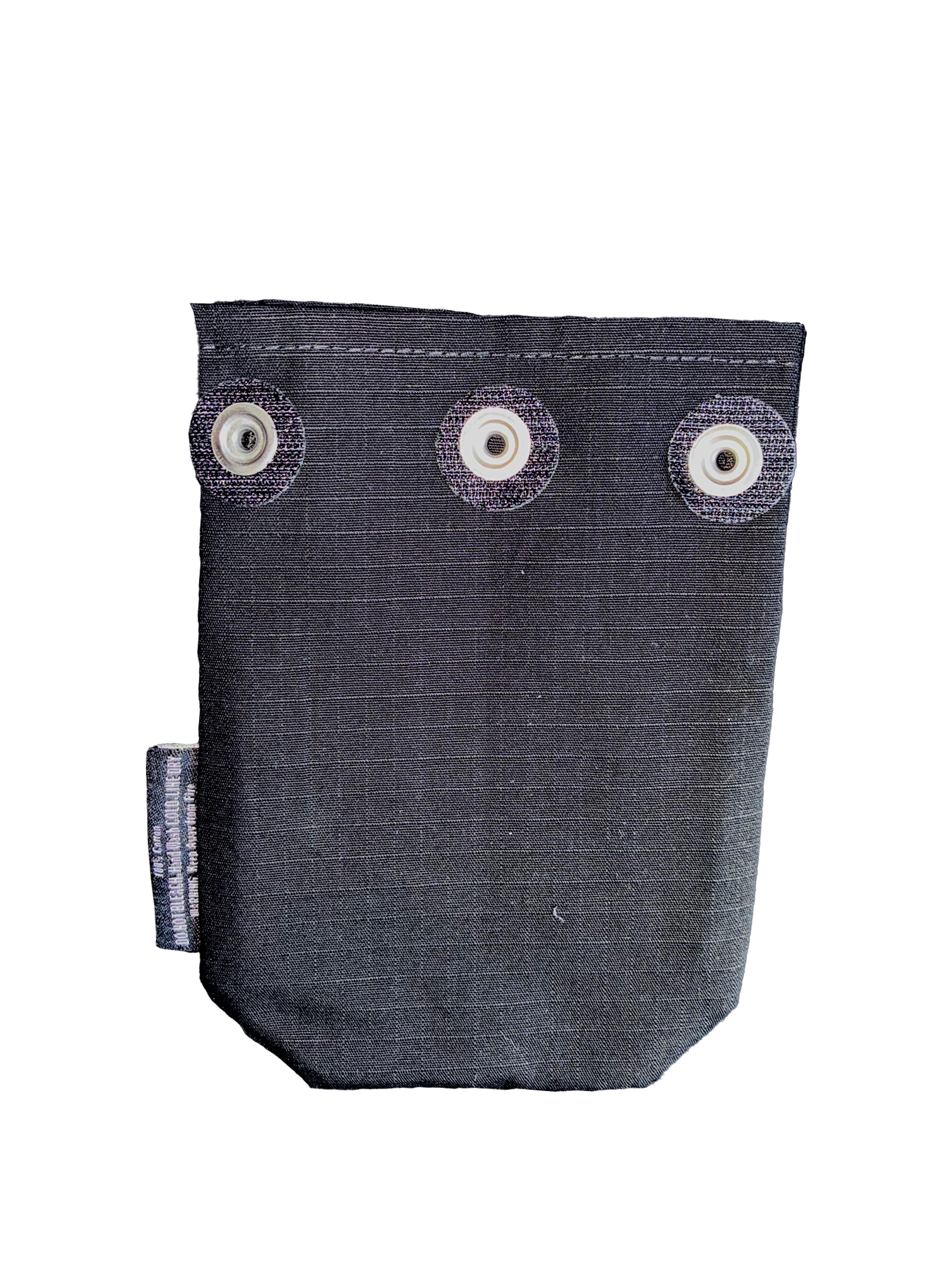 Black Ripstop Fabric Pocket