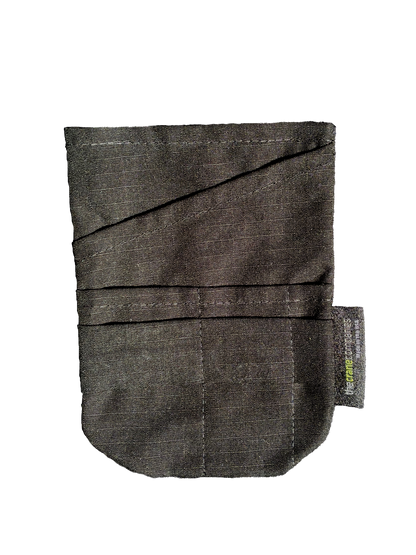 Black Ripstop Fabric Pocket