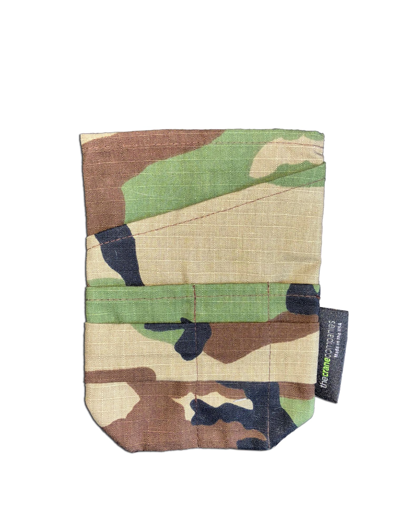 Woodland Camouflage Ripstop Fabric Pocket