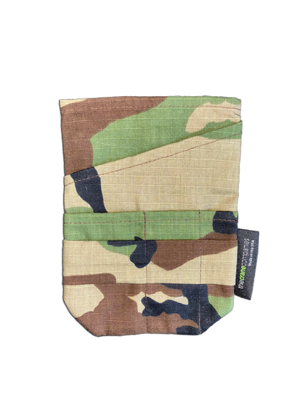 Woodland Camouflage Ripstop Fabric Pocket
