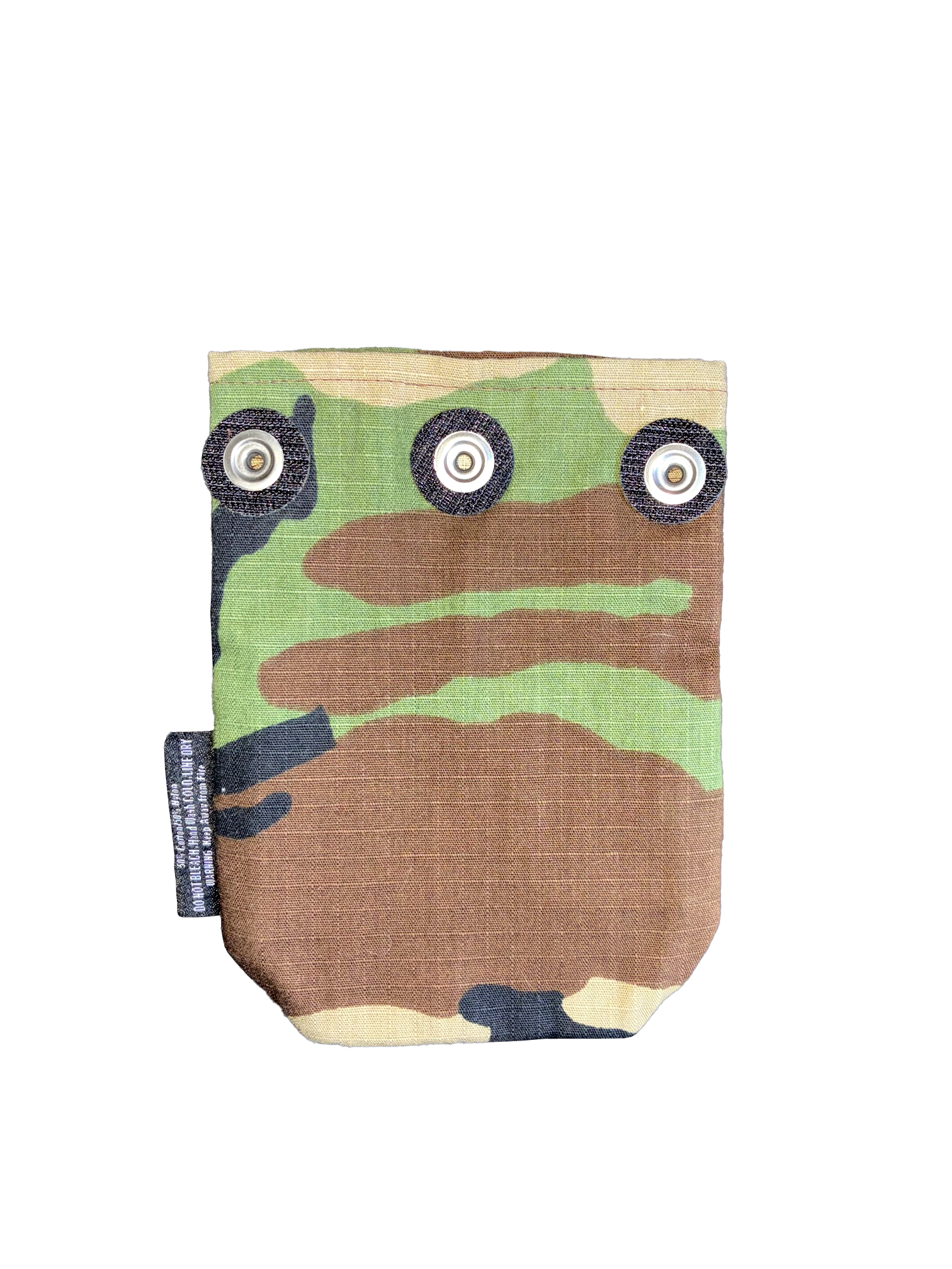 Woodland Camouflage Ripstop Fabric Pocket